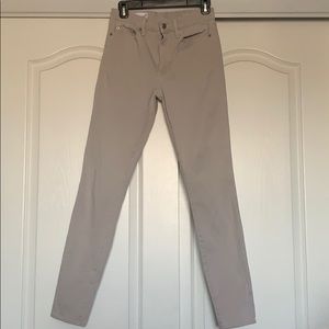 Beige skinny jeans